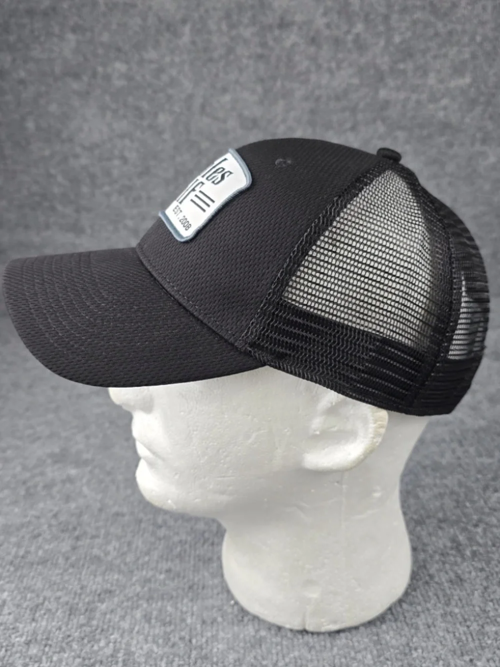 Peoples Golf Est. 2008 Black Trucker Mesh Golf Hat Cap Snapback